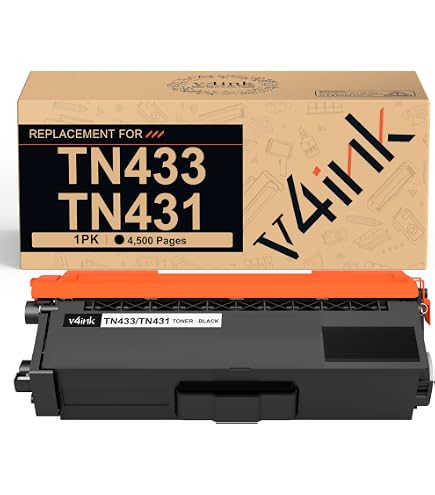 Amazon.com: TN431BK TN433BK Replacement for Brother TN433 TN431